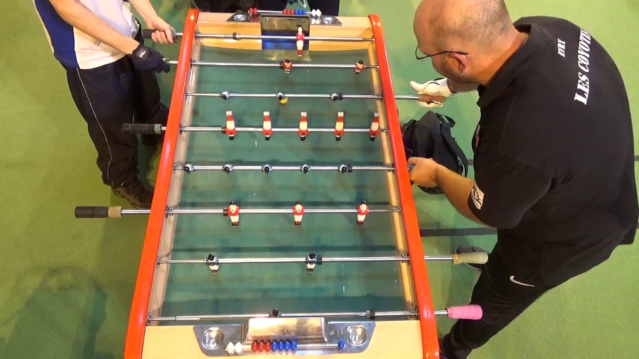 Do professional foosball tables have any advantages?